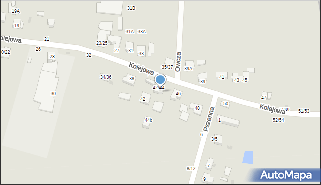 Częstochowa, Kolejowa, 44, mapa Częstochowy