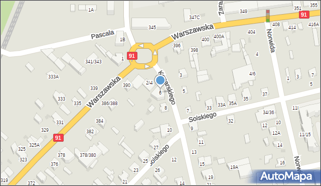 Częstochowa, Konarskiego Stanisława, ks., 6, mapa Częstochowy