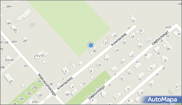 Częstochowa, Kownackiej Marii, 9, mapa Częstochowy