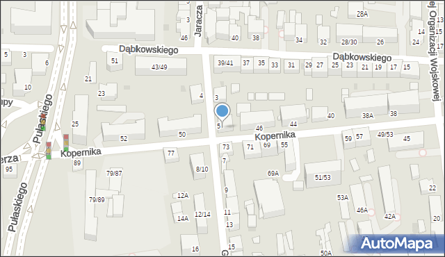 Częstochowa, Kopernika Mikołaja, 48, mapa Częstochowy