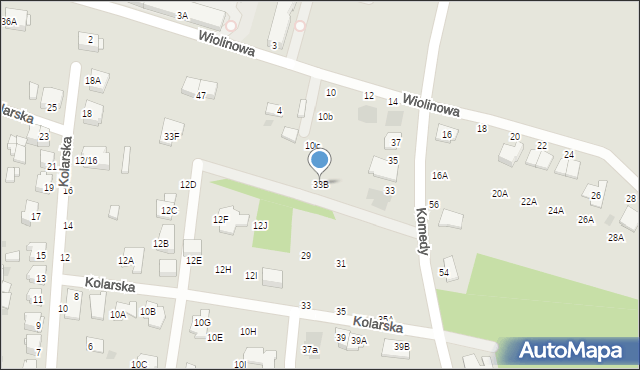 Częstochowa, Komedy Krzysztofa, 33B, mapa Częstochowy