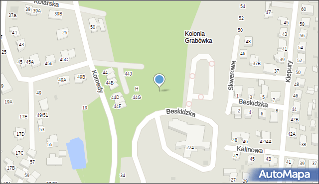 Częstochowa, Komedy Krzysztofa, 44m, mapa Częstochowy