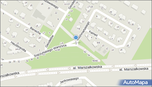 Częstochowa, Kochmańskiego Tadeusza, 2, mapa Częstochowy