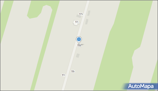 Częstochowa, Konwaliowa, 55p, mapa Częstochowy