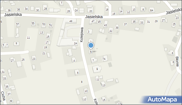 Czudec, Kolejowa, 5, mapa Czudec