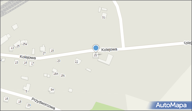 Czyżew, Kolejowa, 24, mapa Czyżew