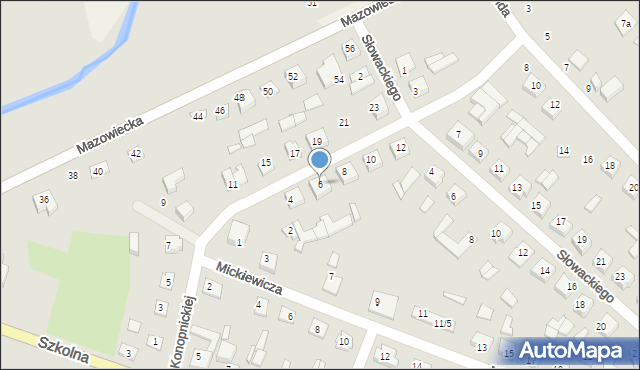 Czyżew, Konopnickiej Marii, 6, mapa Czyżew