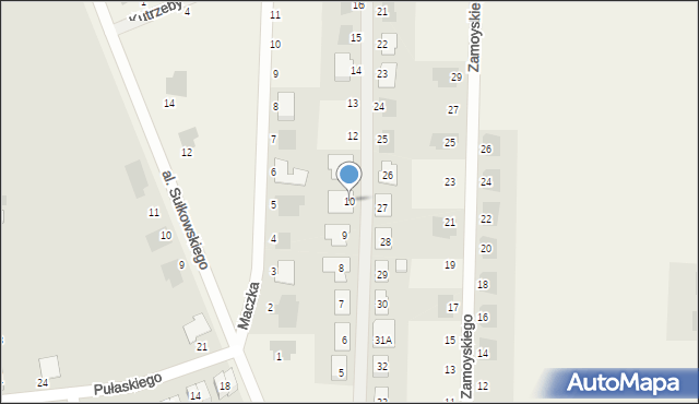 Dąbcze, Kołłątaja Hugo, 10, mapa Dąbcze