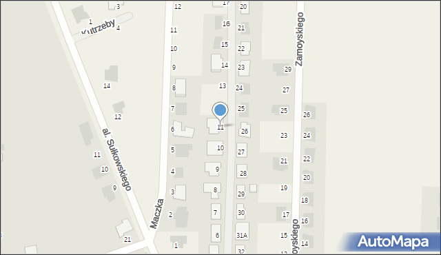 Dąbcze, Kołłątaja Hugo, 11, mapa Dąbcze