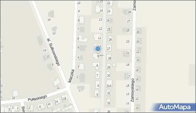 Dąbcze, Kołłątaja Hugo, 9, mapa Dąbcze