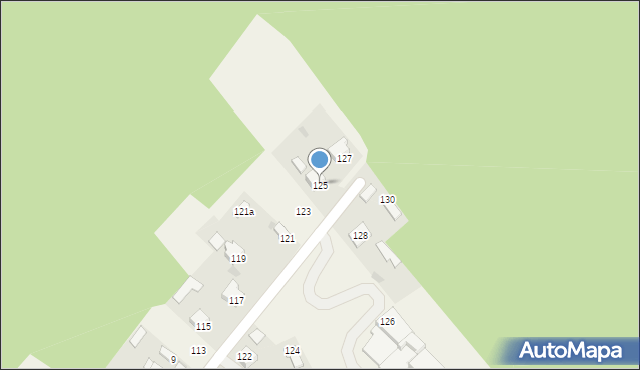 Dąbrowa, Kolonia, 125, mapa Dąbrowa