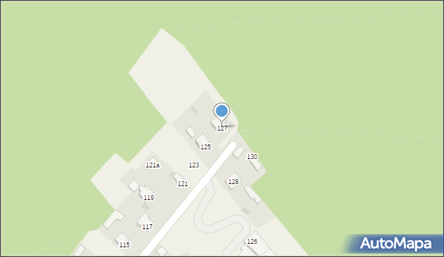 Dąbrowa, Kolonia, 127, mapa Dąbrowa