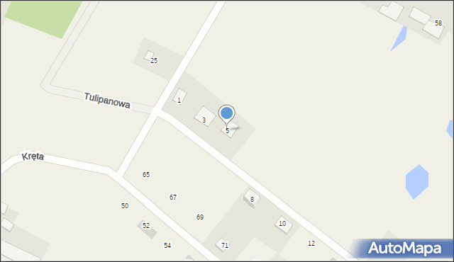 Dąbrowa Chełmińska, Konwaliowa, 5, mapa Dąbrowa Chełmińska