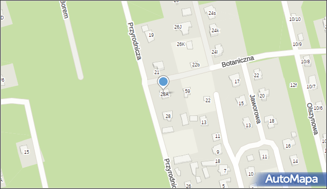 Dąbrowa Chotomowska, Kolejowa, 28A, mapa Dąbrowa Chotomowska