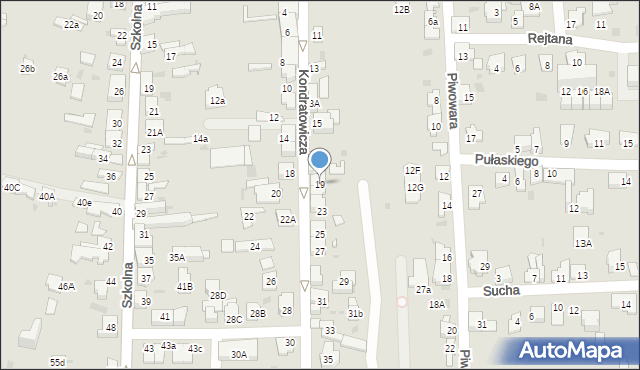 Dąbrowa Górnicza, Kondratowicza, 19, mapa Dąbrowa Górnicza