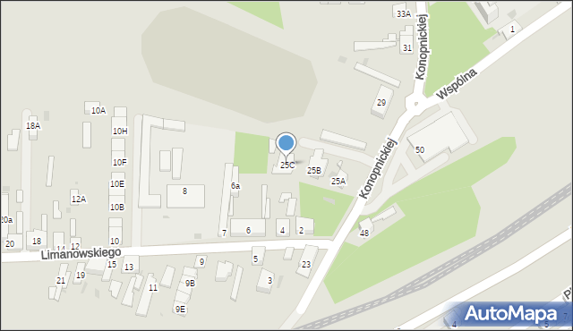 Dąbrowa Górnicza, Konopnickiej Marii, 25C, mapa Dąbrowa Górnicza