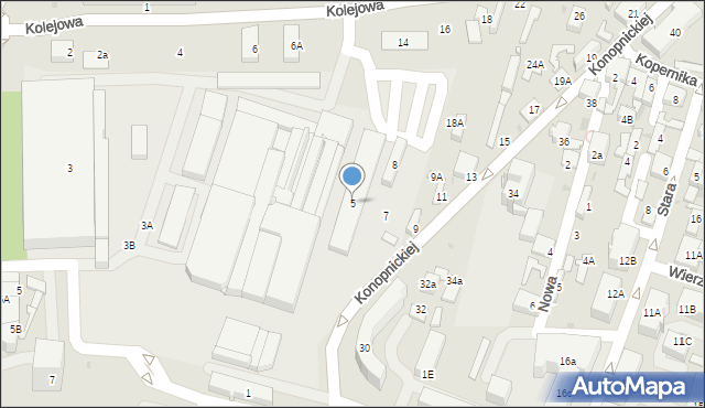 Dąbrowa Górnicza, Konopnickiej Marii, 5, mapa Dąbrowa Górnicza