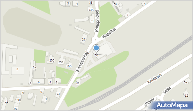 Dąbrowa Górnicza, Konopnickiej Marii, 50, mapa Dąbrowa Górnicza