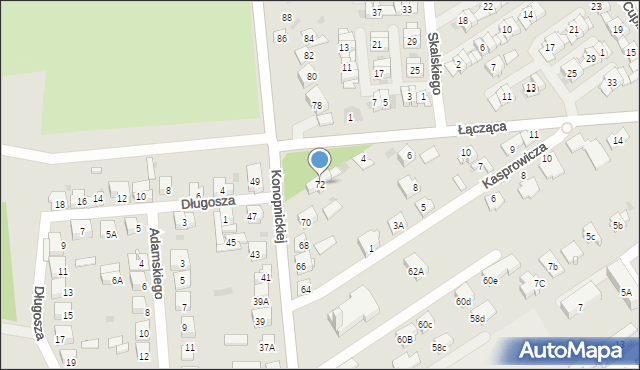 Dąbrowa Górnicza, Konopnickiej Marii, 72, mapa Dąbrowa Górnicza