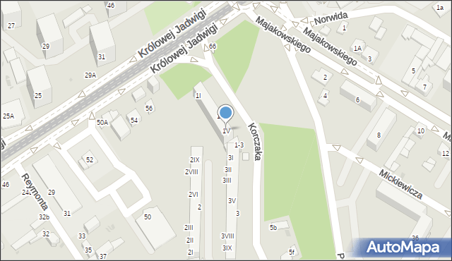 Dąbrowa Górnicza, Korczaka Janusza, 1V, mapa Dąbrowa Górnicza