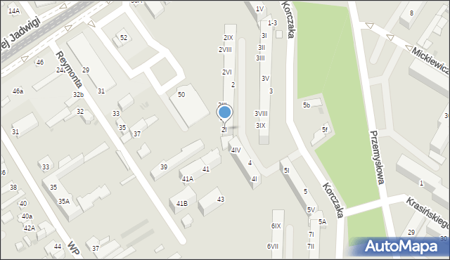 Dąbrowa Górnicza, Korczaka Janusza, 2I, mapa Dąbrowa Górnicza