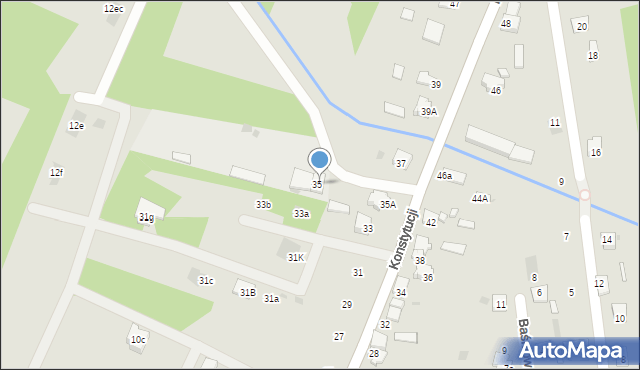 Dąbrowa Górnicza, Konstytucji, 35, mapa Dąbrowa Górnicza