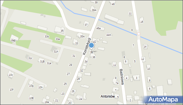 Dąbrowa Górnicza, Konstytucji, 38, mapa Dąbrowa Górnicza