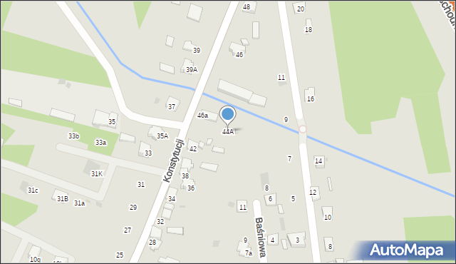 Dąbrowa Górnicza, Konstytucji, 44A, mapa Dąbrowa Górnicza