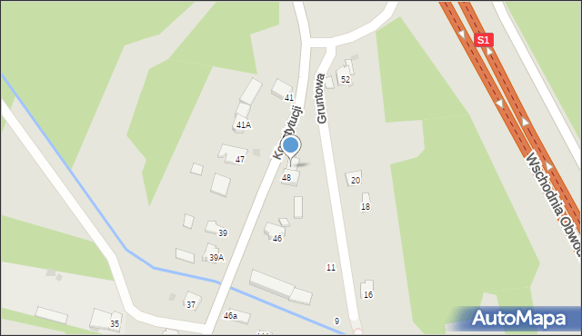 Dąbrowa Górnicza, Konstytucji, 48a, mapa Dąbrowa Górnicza