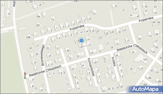 Dąbrowa Tarnowska, Konopnickiej Marii, 11, mapa Dąbrowa Tarnowska