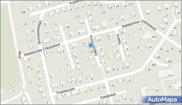 Dąbrowa Tarnowska, Konopnickiej Marii, 5, mapa Dąbrowa Tarnowska