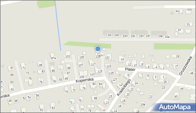Dąbrowa Tarnowska, Kopernika Mikołaja, 119, mapa Dąbrowa Tarnowska
