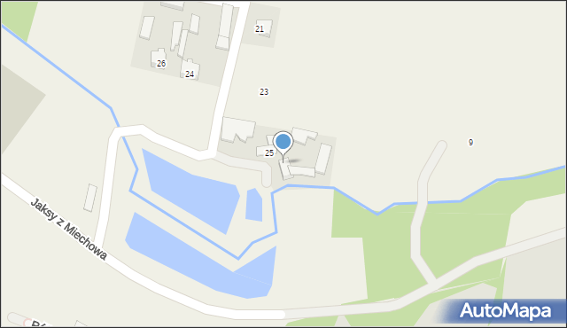 Dąbrowica, Konwaliowa, 25a, mapa Dąbrowica