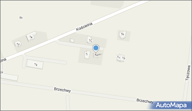 Dąbrówka, Kościelna, 7m, mapa Dąbrówka