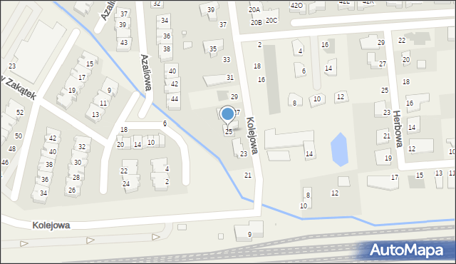 Dąbrówka, Kolejowa, 25, mapa Dąbrówka