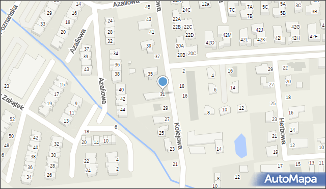 Dąbrówka, Kolejowa, 31, mapa Dąbrówka