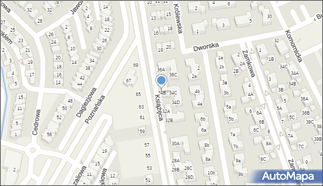 Dąbrówka, Kolejowa, 34B, mapa Dąbrówka