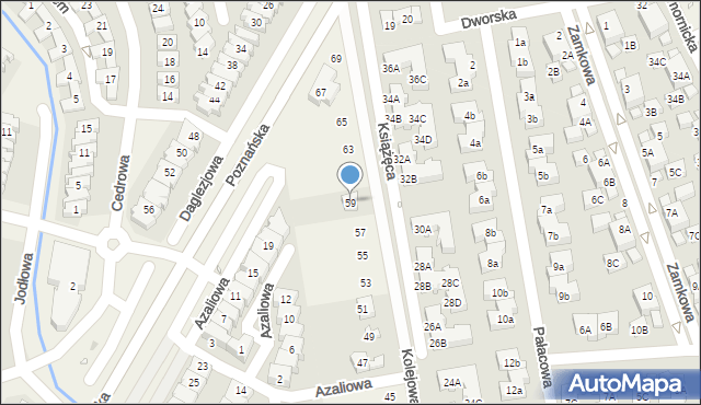 Dąbrówka, Kolejowa, 59, mapa Dąbrówka