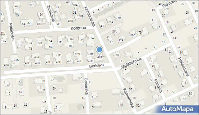 Dąbrówka, Komornicka, 42A, mapa Dąbrówka