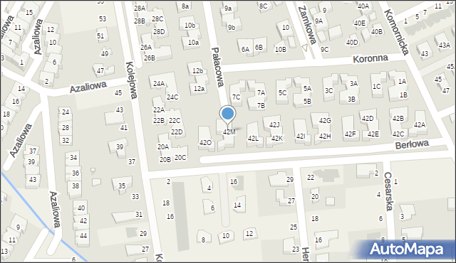 Dąbrówka, Komornicka, 42M, mapa Dąbrówka