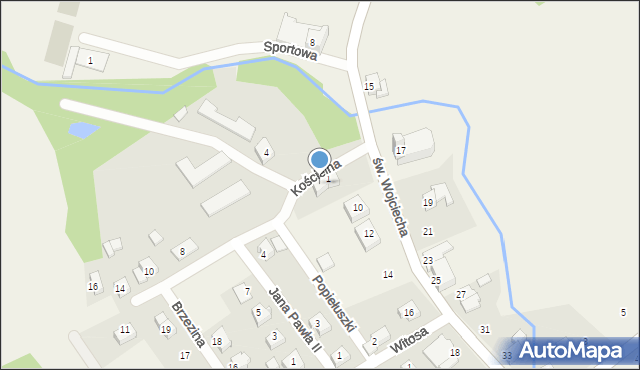 Dankowice, Kościelna, 3, mapa Dankowice