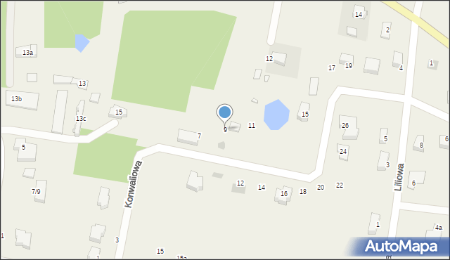 Dankowo, Konwaliowa, 9, mapa Dankowo