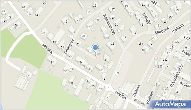 Darłowo, Konopnickiej Marii, 2, mapa Darłowo