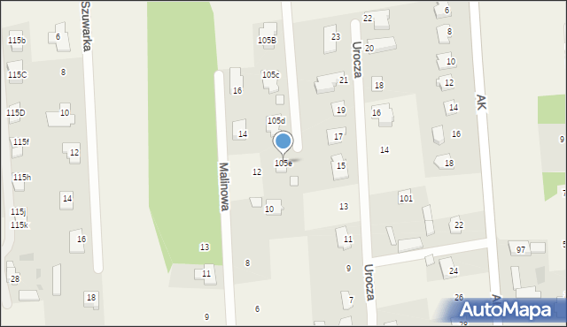 Dębe Wielkie, Kościelna, 105e, mapa Dębe Wielkie