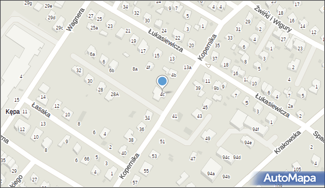 Dębica, Kopernika Mikołaja, 4c, mapa Dębicy