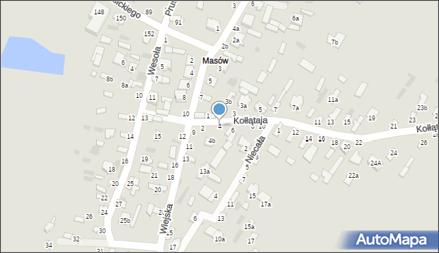 Dęblin, Kołłątaja Hugo, 4, mapa Dęblin