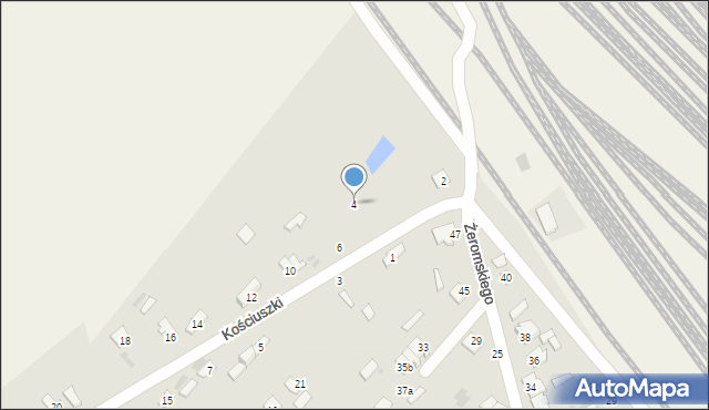 Dęblin, Kościuszki Tadeusza, gen., 4, mapa Dęblin