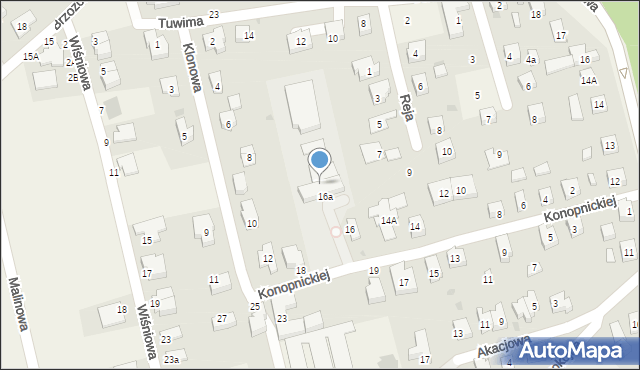 Długołęka, Konopnickiej Marii, 16b, mapa Długołęka
