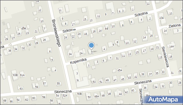 Długołęka, Kopernika Mikołaja, 2, mapa Długołęka
