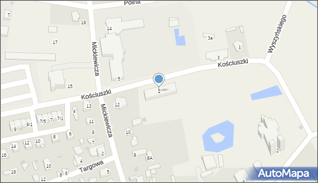 Długosiodło, Kościuszki Tadeusza, gen., 2, mapa Długosiodło